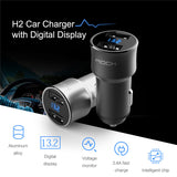 Car Charger Digital Display Dual USB