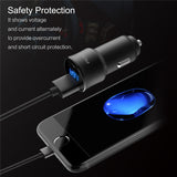 Car Charger Digital Display Dual USB