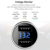 Car Charger Digital Display Dual USB