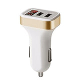 Car Charger LCD Display Dual USB