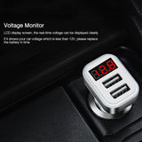 Car Charger LCD Display Dual USB