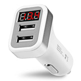 Car Charger LCD Display Dual USB