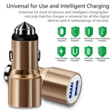 LED Dual USB Car Charger Adapter