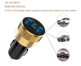 Current Display Auto Vehicle Metal Charger