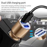 LED Dual USB Car Charger Adapter