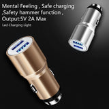 LED Dual USB Car Charger Adapter