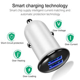 Mini Dual USB Car Charger Adapter