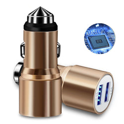 LED Dual USB Car Charger Adapter