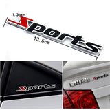 Sports Word letter  Chrome Car Sticker