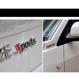 Sports Word letter  Chrome Car Sticker